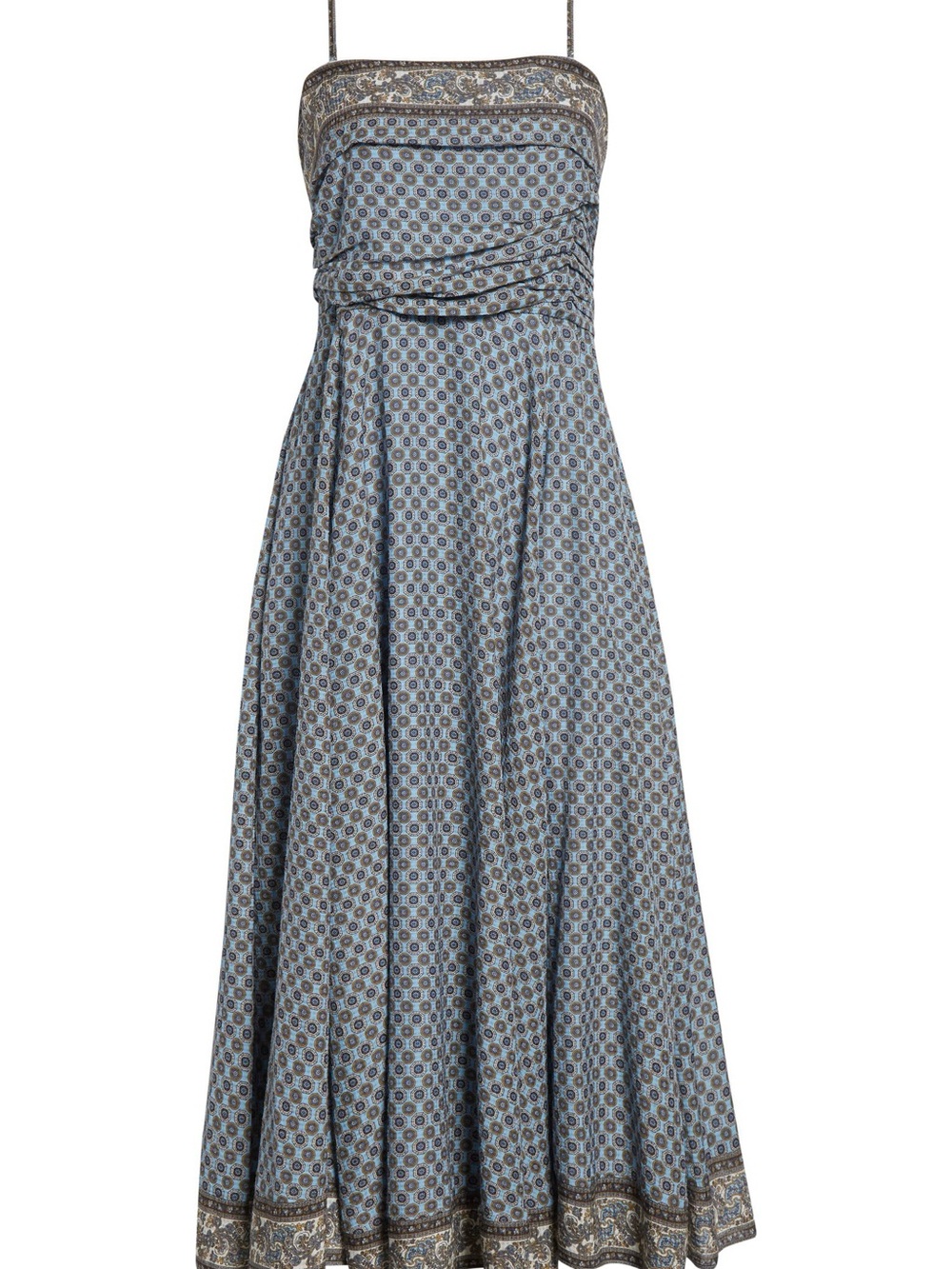 Veronica Beard Lana Ruched Medallion & Paisley Print Midi Dress
Veronica Beard